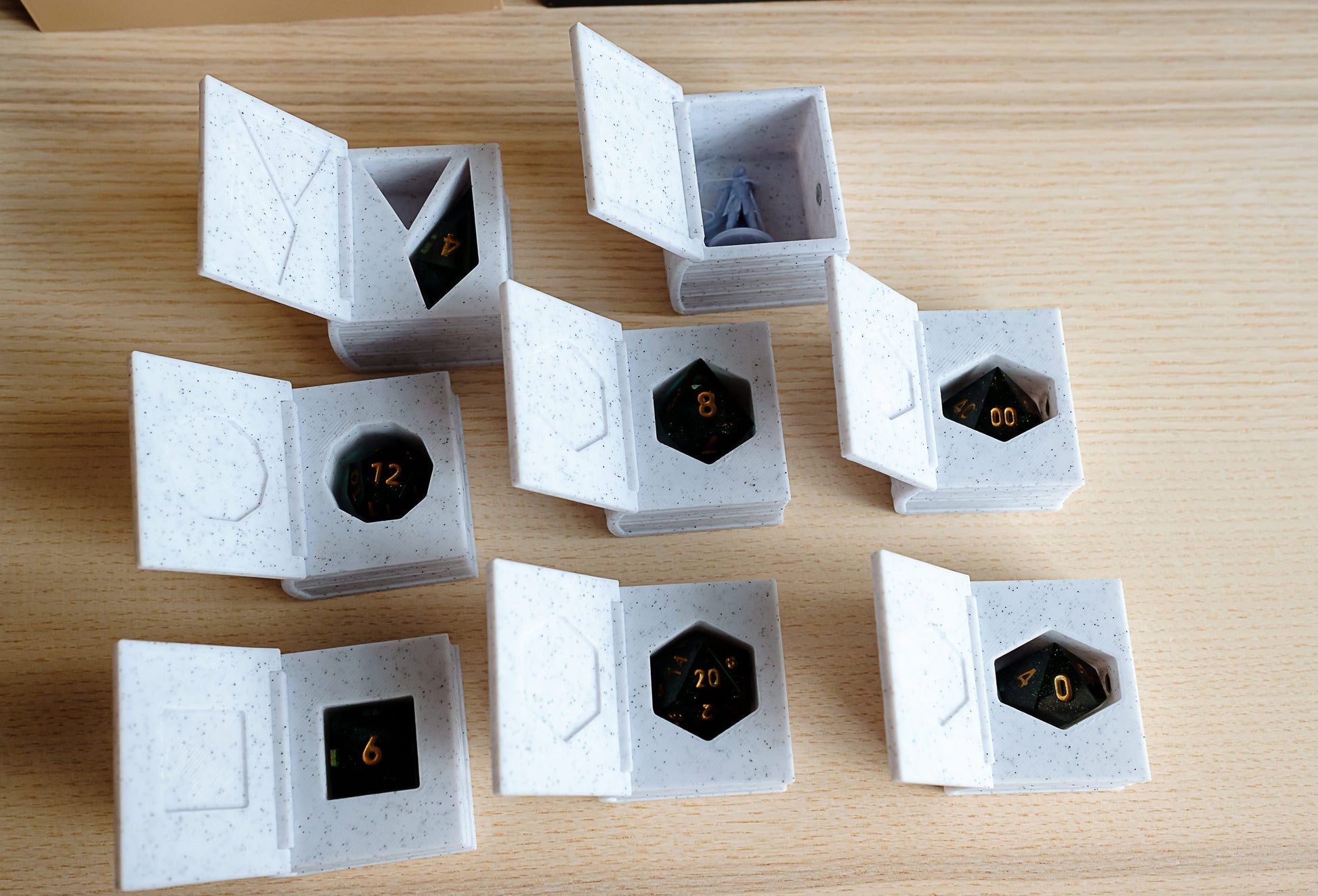 Arcane Bookshop Dice Vault | 3D Printed Customizable Dice Holder for Dungeons and Dragons