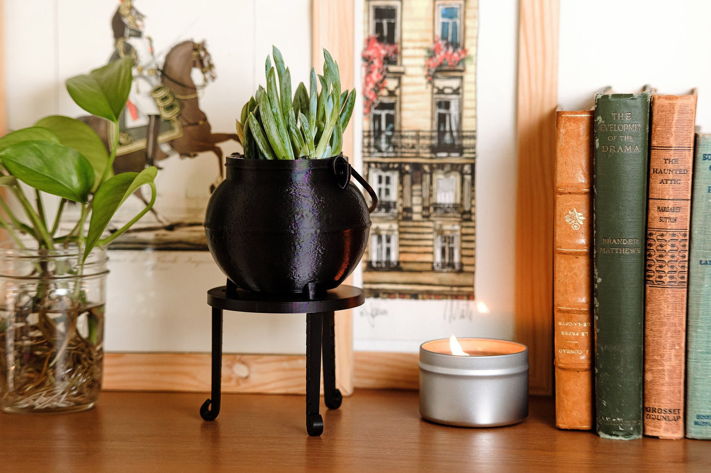 Potions Class Cauldron Planter With Drip Tray | 3D Printed